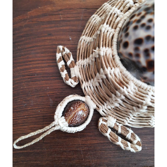 Late 20th Century Turtle Cowrie Seashell Figurine Wall Art For Sale - Image 5 of 8