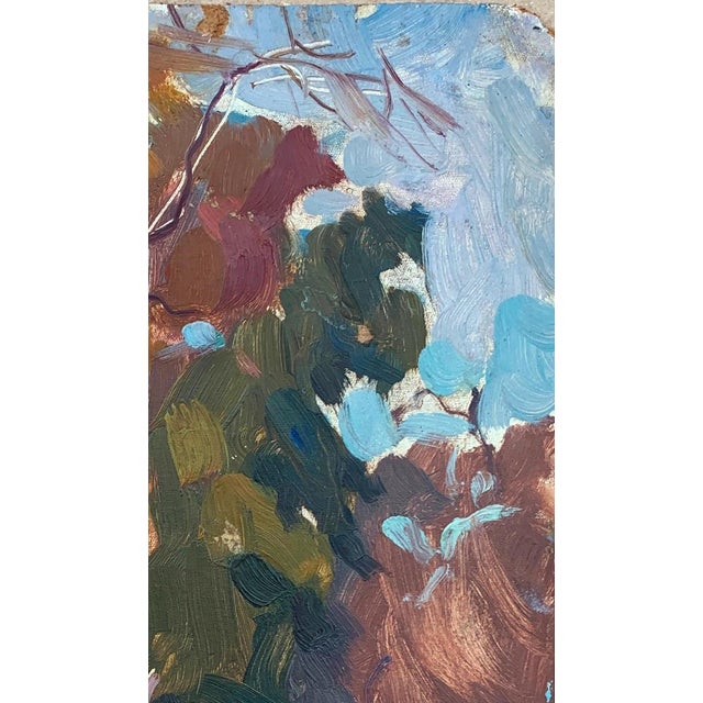 Realism Vintage Ukrainian Impressionist Oil Painting, Rural Landscape, 1960s 27-15 For Sale - Image 3 of 6