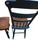 1980s Pair of Vintage Hitchcock Plank Bottom Dining Side Chairs Paint Decorated For Sale - Image 5 of 14