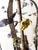 Metal Italian Gilt Iron Five-Light Chandelier with Porcelain Flowers, 1930 For Sale - Image 7 of 18