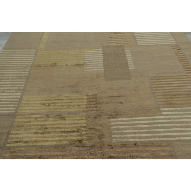 2010s Rug & Kilim’s Modern Geometric Rug in Brown Tones For Sale - Image 5 of 10