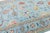 10x14 Modern Oushak Style Hand-Knotted Wool Area Rug in Sky Blue With Terracotta For Sale - Image 4 of 12