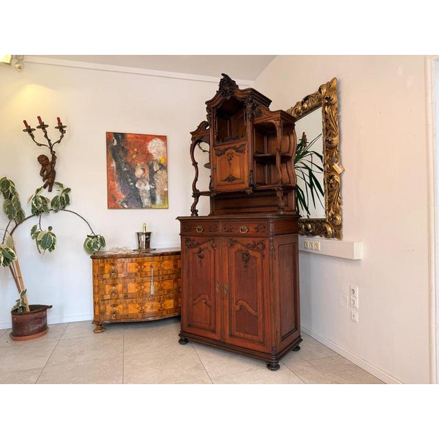 Baroque Piped Cupboard in Oak For Sale - Image 10 of 10
