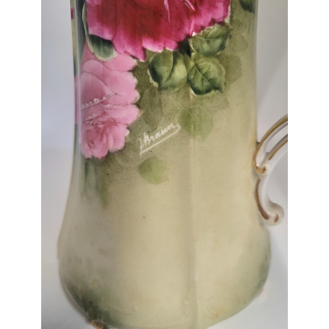 Early 20th Century Antique German Porcelain Chocolate Pot For Sale - Image 5 of 12