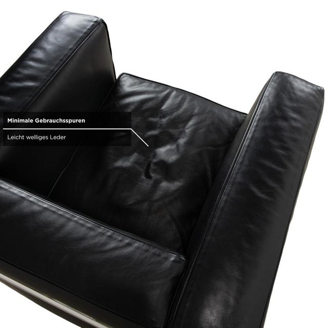 LC 2 Armchair in Black Leather by Le Corbusier for Cassina For Sale - Image 6 of 13