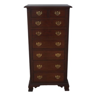 Stickley Chippendale Style Mahogany Lingerie Chest For Sale