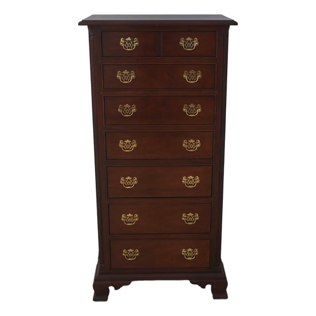 Stickley Chippendale Style Mahogany Lingerie Chest For Sale