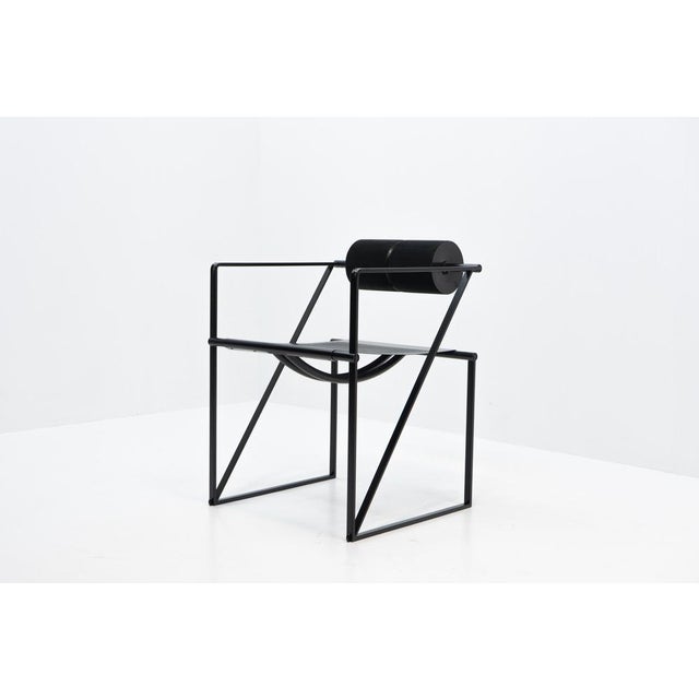 Contemporary Black Seconda Chair by Mario Botta for Alias, 1980s For Sale - Image 3 of 14