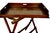Late 19th Century 19th Century Mahogany Serving Tray on Folding Stand For Sale - Image 5 of 7