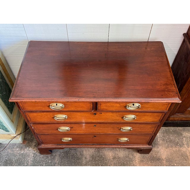 19th Century English Mahogany Chest of Drawers For Sale - Image 6 of 11