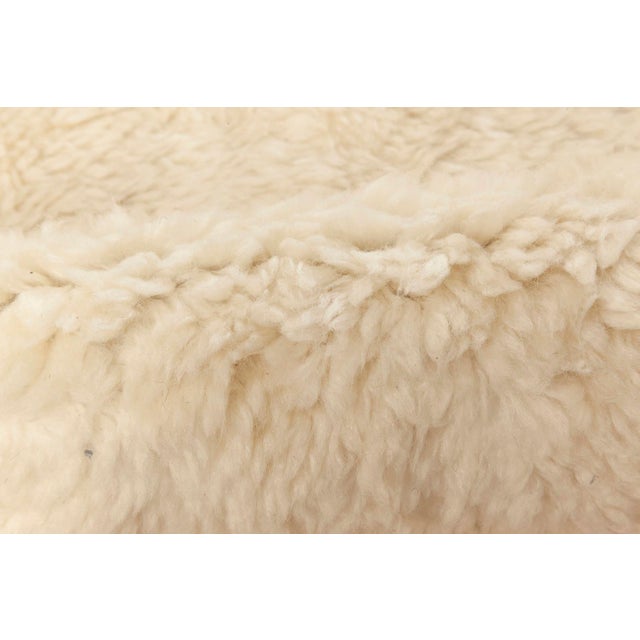 Modern Moroccan-Inspired Ivory Wool Runner by Doris Leslie Blau. Size: 1'1" × 7'0" (33 × 213 cm). Understated elegance...