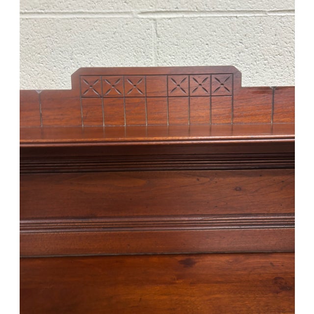 Antique Late 19th Century Victorian Walnut Drop Front Drop Lid Secretary Desk For Sale - Image 18 of 18