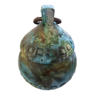 Alvino Bagni Ceramic Urn With Top From His “Sea Garden Collection For Sale