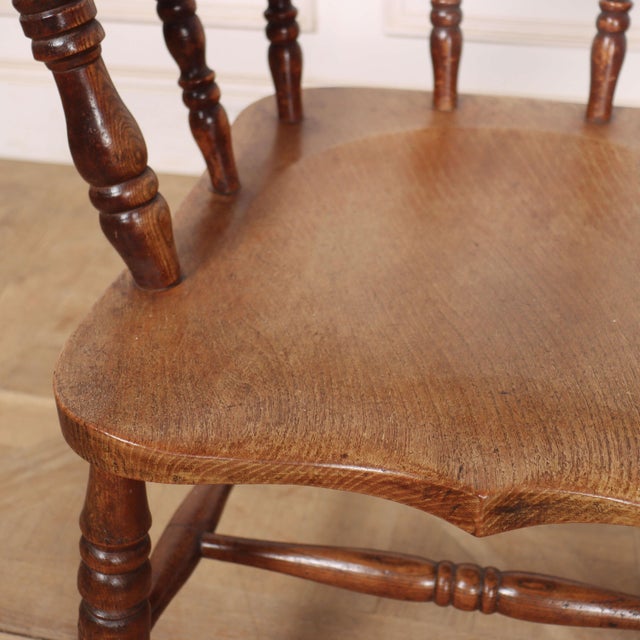 Brown English Smoker's Bow Armchairs, Set of 2 For Sale - Image 8 of 11