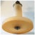 1930s Swedish Simon Gate for Orrefors Frosted Amber Glass Ceiling Light Fixture For Sale - Image 10 of 12