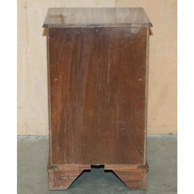 French Polished Flamed Hardwood Chests of Drawers, Set of 2 For Sale - Image 9 of 18