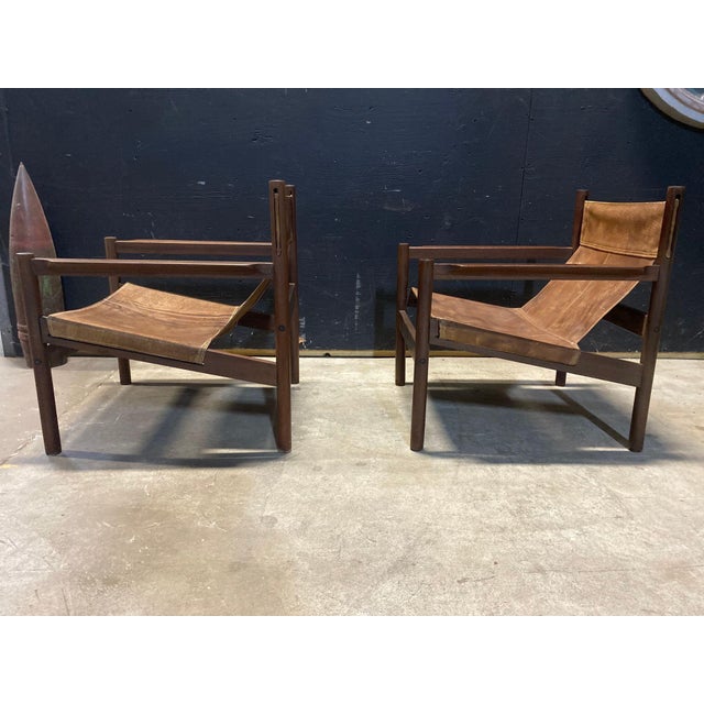 This is a lovely pair of Roxinho armchairs, designed by French designer Michel Arnoult and produced in Brazil in the early...