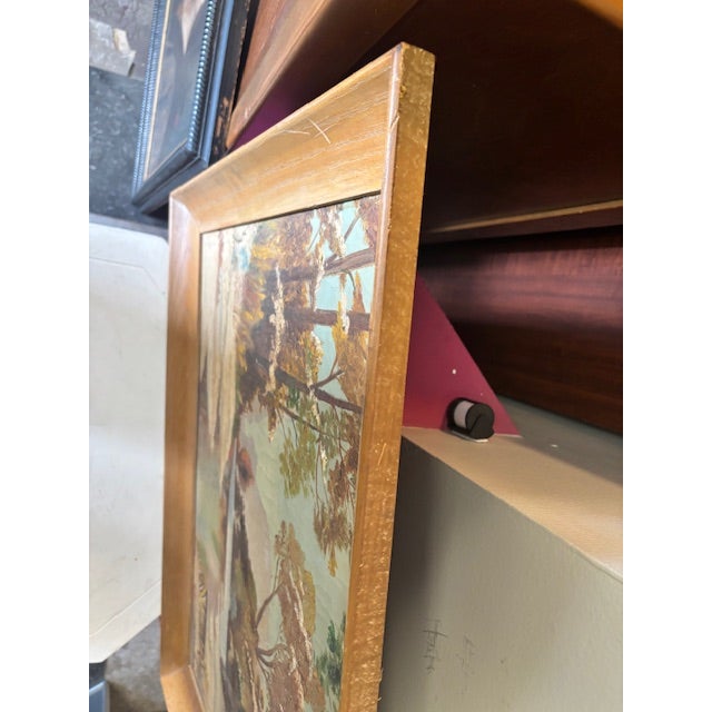 Original Vintage Landscape Acrylic Painting For Sale In New York - Image 6 of 10