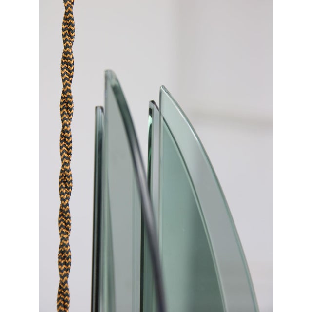 Italian Space Age Acrylic Glass Pendant Lamp, 1970s For Sale - Image 5 of 16