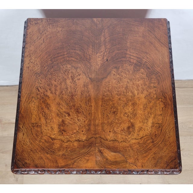 1960s Mid-Century Walnut Bedside Cabinet with Shell Carvings, 1960 For Sale - Image 5 of 18
