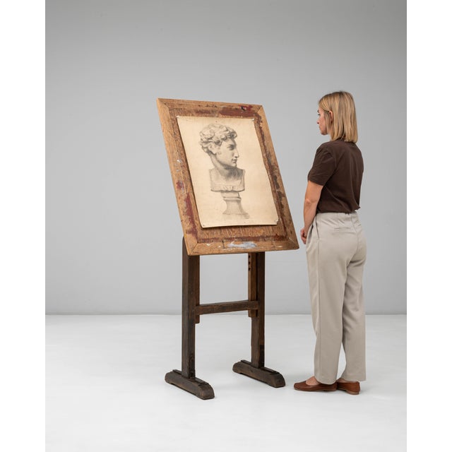 20th Century French Wooden Artist's Easel with Adjustable Tilt For Sale In Greensboro - Image 6 of 18