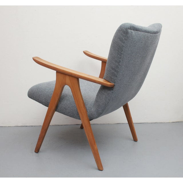 Vintage Chair in Cherry, 1955 For Sale - Image 9 of 9