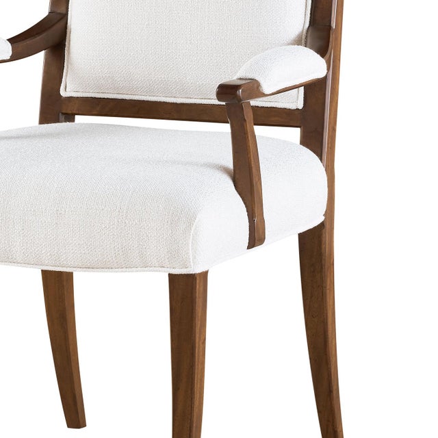 Classic Upholstered Dining Armchair (Sets of 2) For Sale - Image 4 of 5