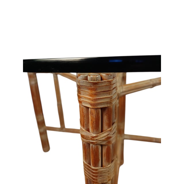 Round Table by Lyda Levis for McGuire, 1980s For Sale - Image 6 of 9