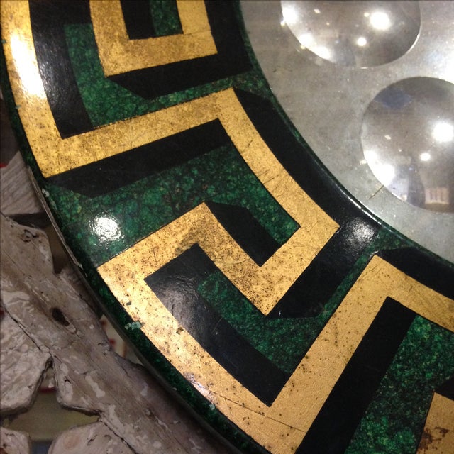 Hollywood Regency Iconic Greca Fornasetti Mirror With Greek Key For Sale - Image 3 of 7