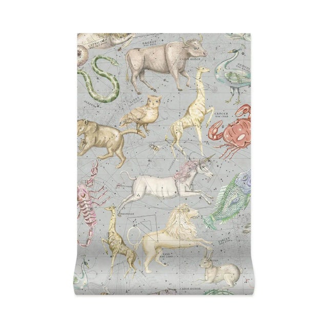 House of Hackney House of Hackney Cosmos Wallpaper - Celestial Blue, Sample For Sale - Image 4 of 4