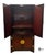Chinoiserie Vintage Hickory White Furniture Chinoiserie Style Burl Wood & Lacquer Storage Cabinet / Armoire For Sale - Image 3 of 11