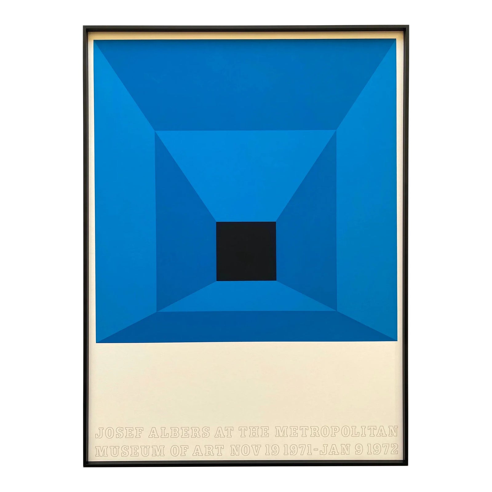 Josef Albers Vintage 1971 Mid Century Modernist Fine Art
