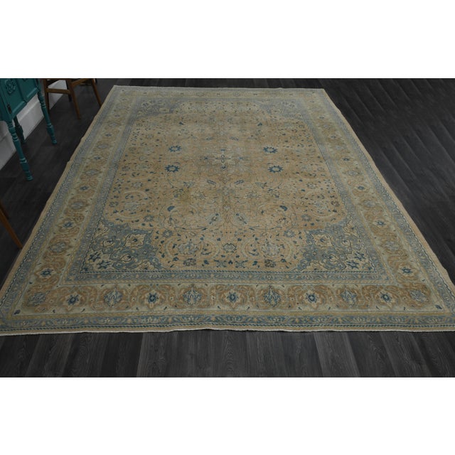 Vintage Persian Hand-Knotted area rug is a semi-antique vintage area rug. The '70s Eastern region of Anatolian's unique...