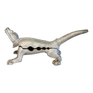 Antique Figural Alligator Apothecary Cork Press For Sale