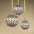 Contemporary Astral Harlequin Glass Ball Ornaments- Set of 6, 3.25" For Sale - Image 3 of 3