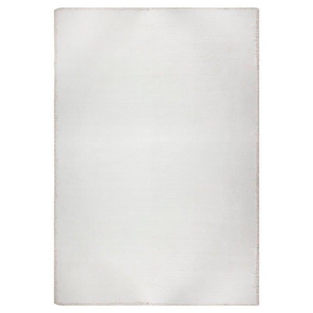 Oversized Modern Beige Flat-Weave Wool Rug by Doris Leslie Blau For Sale