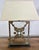 19th Century Pair of Wrought Iron Lamps With Linen Shades For Sale - Image 5 of 11