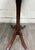 Vintage Duncan Phyfe Style Mahogany Lyre Pedestal Base Accent Table For Sale - Image 11 of 16