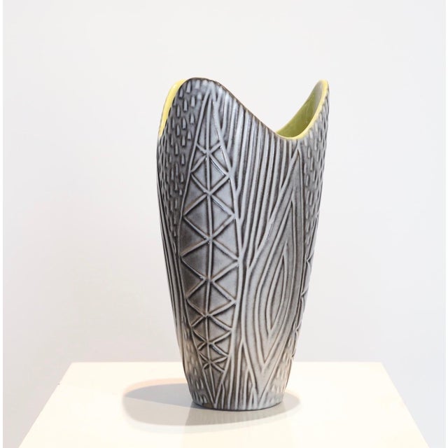 Mid 20th Century Ceramic Vase by Mari Simmulson for Upsala-Ekeby For Sale - Image 5 of 9