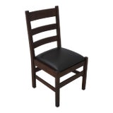 Stickley Signed Antique Mission Oak Arts & Crafts Side Chair For Sale