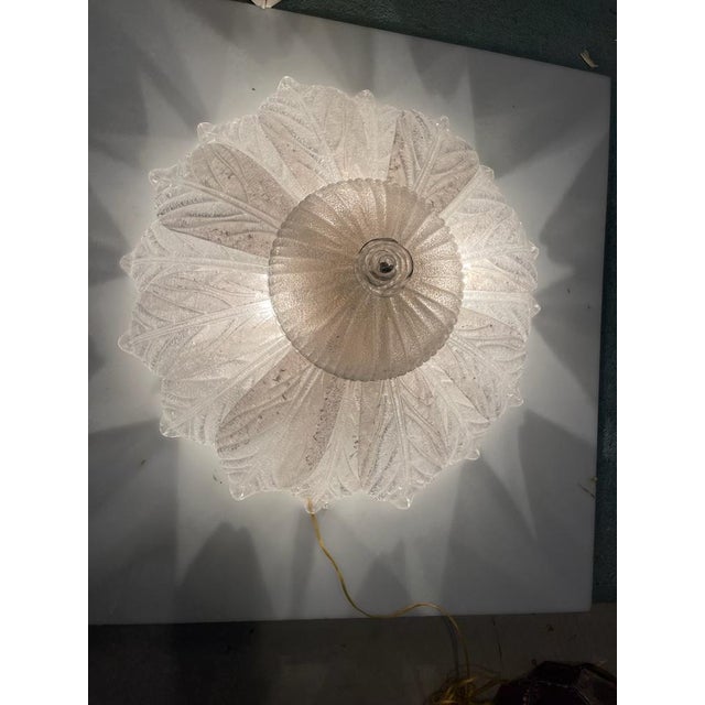 Large venetian murano glass flushmount set of 2 mouth blown venetian murano glass height 40 cm width 70 cm features 4...