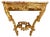 18th Century Carved and Gilded Wood Console with Marble Top For Sale