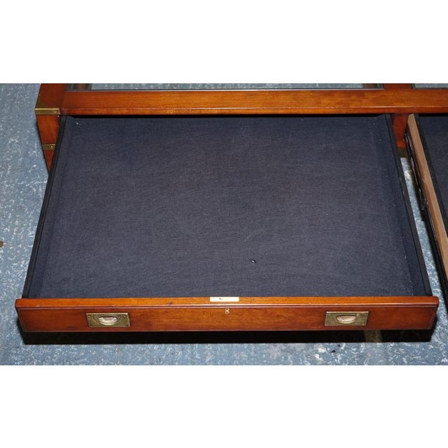 Very Large Coffee Table with Inlaid Glass Panels from Kennedy Harrods For Sale - Image 10 of 18