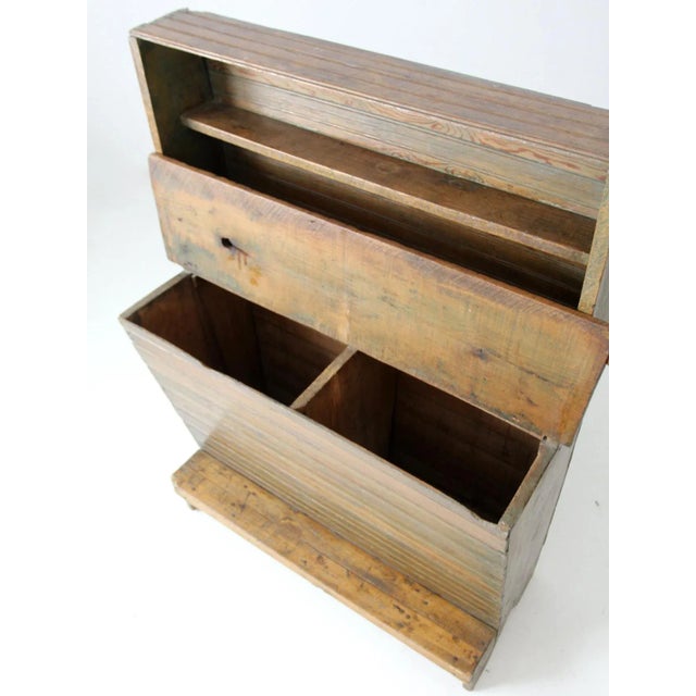 Early 20th Century Antique Farmhouse Grain Bin Storage Chest For Sale - Image 5 of 13