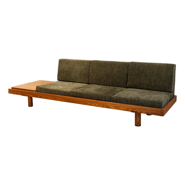 L09 Three-Seater Bench in Blond Elm by Pierre Chapo, 1990s For Sale