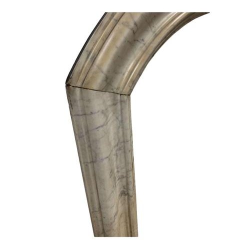 Antique French Marble Arched Mirror Frame, 1890s For Sale - Image 5 of 15