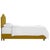 Contemporary King Camelback Bed in Monaco Citronella For Sale - Image 3 of 6