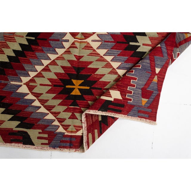 1960s Vintage Anatolian Kilim Rug For Sale - Image 5 of 10