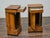Brown Pair of 19th Century Biedermeier Bedside Cabinets, Walnut and Ebonized Columns For Sale - Image 8 of 12