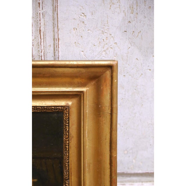 Wood 19th Century French Pastoral Sheep Painting Attributed to Jules Louis Rame For Sale - Image 7 of 10